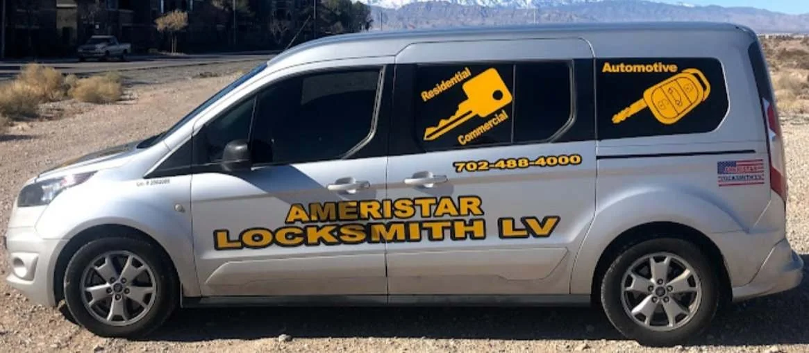 Ameristar marked mobile locksmith van