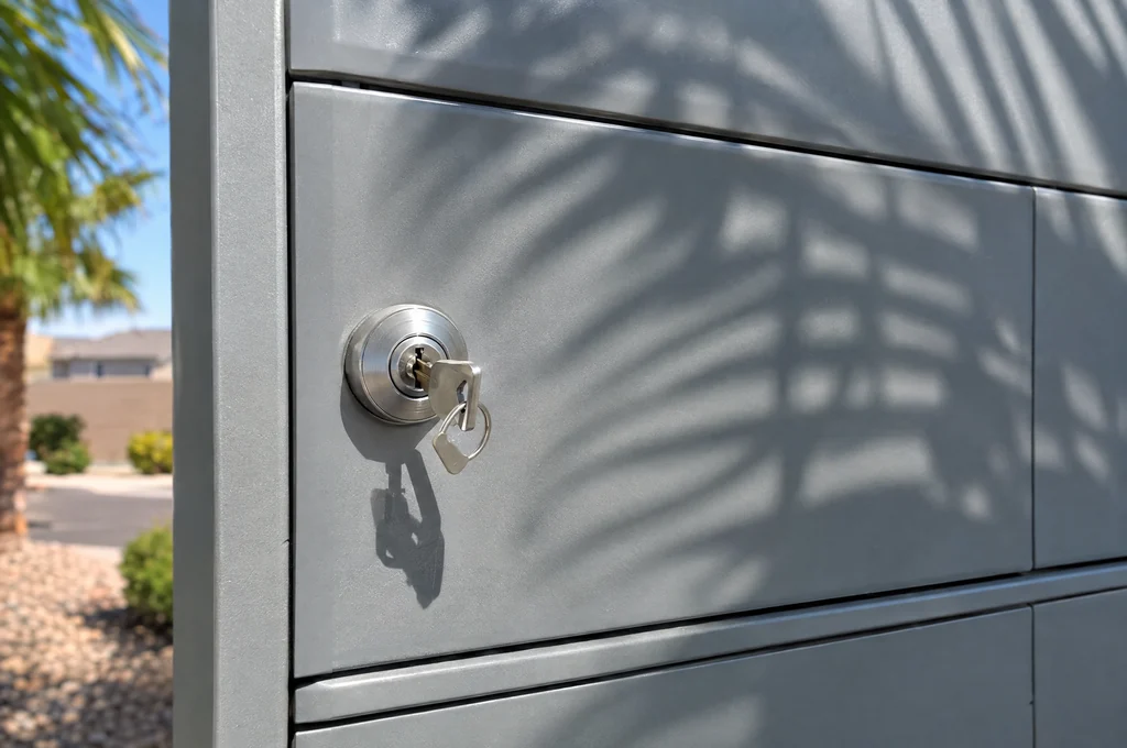 Mailbox lock with a small key, mailbox locksmith questions in Las Vegas