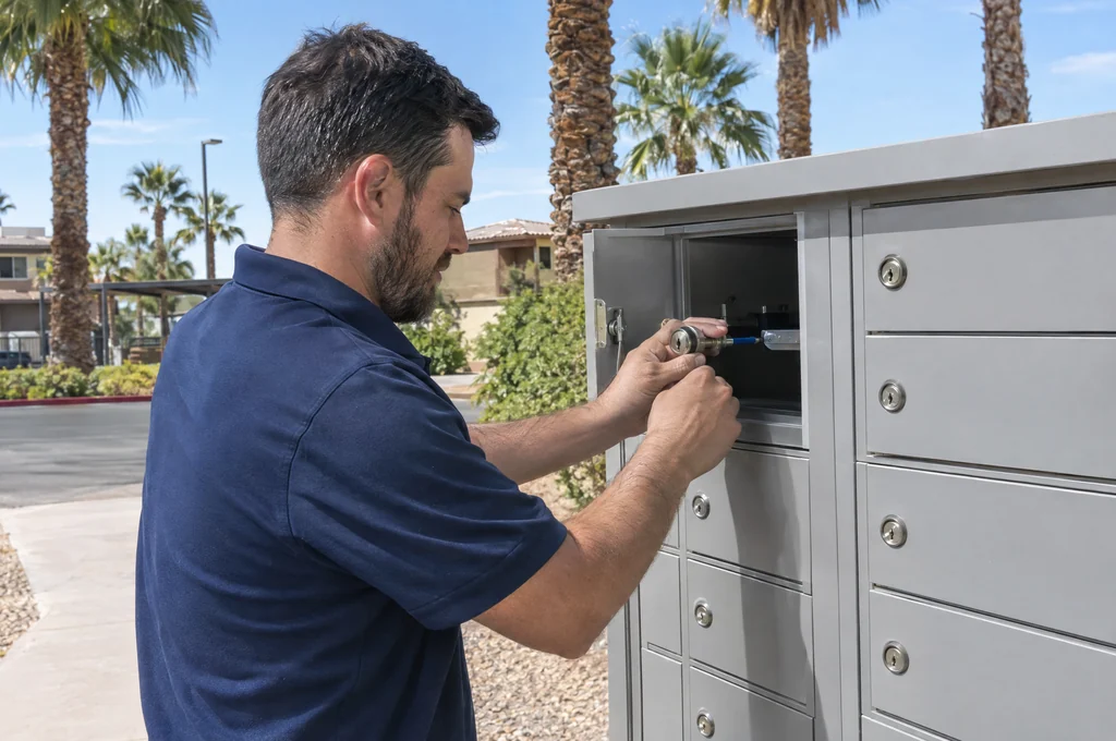Mailbox compartment lock and key for replacement service in Las Vegas